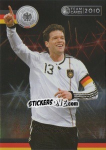 Sticker Michael Ballack - Deutsche Nationalmannschaft 2010. Cards n. 69 - Panini