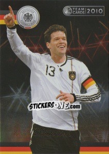 Sticker Michael Ballack - Deutsche Nationalmannschaft 2010. Cards - Panini