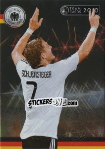Sticker Schweinsteiger - Deutsche Nationalmannschaft 2010. Cards - Panini