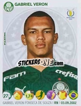 Sticker Gabriel Veron - Campeonato Brasileiro 2020 n. 54 - Panini