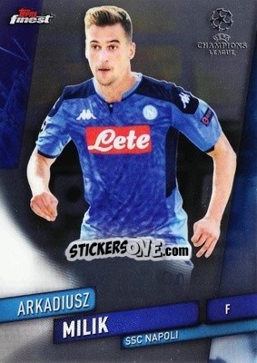 Sticker Arkadiusz Milik - UEFA Champions League Finest 2019-2020 n. 3 - Topps