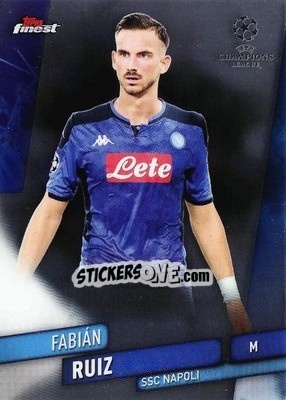 Sticker Fabián Ruiz - UEFA Champions League Finest 2019-2020 n. 10 - Topps
