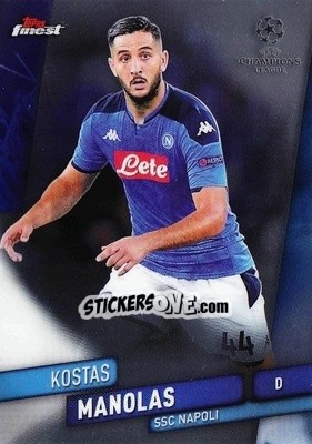Sticker Kostas Manolas - UEFA Champions League Finest 2019-2020 n. 12 - Topps