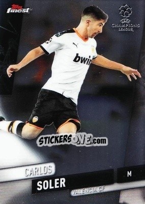 Sticker Carlos Soler - UEFA Champions League Finest 2019-2020 n. 15 - Topps