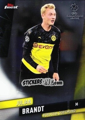 Sticker Julian Brandt - UEFA Champions League Finest 2019-2020 n. 19 - Topps