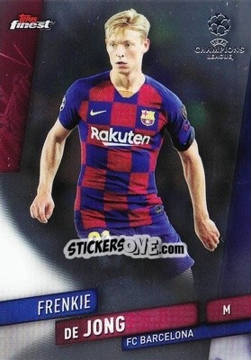 Sticker Frenkie de Jong - UEFA Champions League Finest 2019-2020 n. 20 - Topps