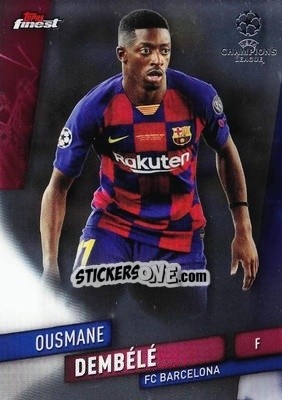 Sticker Ousmane Dembélé - UEFA Champions League Finest 2019-2020 n. 22 - Topps