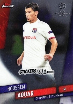 Sticker Houssem Aouar - UEFA Champions League Finest 2019-2020 - Topps