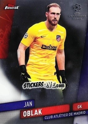 Sticker Jan Oblak - UEFA Champions League Finest 2019-2020 n. 73 - Topps