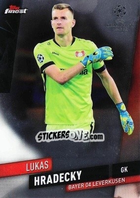 Sticker Lukas Hradecky - UEFA Champions League Finest 2019-2020 n. 75 - Topps