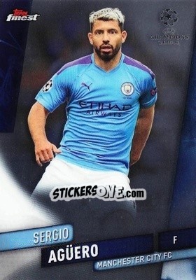 Sticker Sergio Agüero - UEFA Champions League Finest 2019-2020 n. 99 - Topps