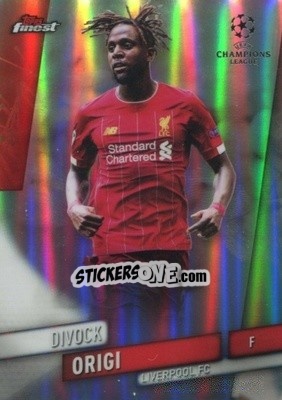 Cromo Divock Origi - UEFA Champions League Finest 2019-2020 - Topps