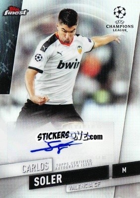 Sticker Carlos Soler - UEFA Champions League Finest 2019-2020 - Topps