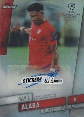 Sticker David Alaba - UEFA Champions League Finest 2019-2020 n. FA-DA - Topps