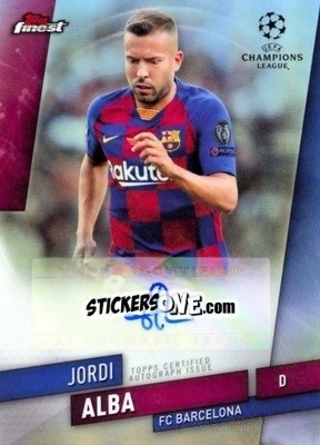 Sticker Jordi Alba - UEFA Champions League Finest 2019-2020 n. FA-JA - Topps