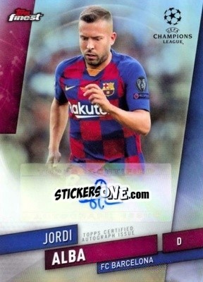 Sticker Jordi Alba - UEFA Champions League Finest 2019-2020 - Topps