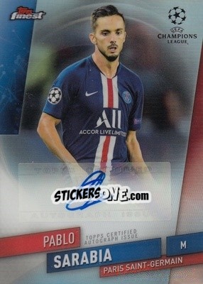 Sticker Pablo Sarabia - UEFA Champions League Finest 2019-2020 n. FA-PS - Topps