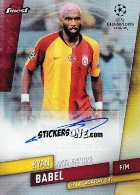 Sticker Ryan Babel - UEFA Champions League Finest 2019-2020 n. FA-RB - Topps