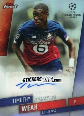 Sticker Timothy Weah - UEFA Champions League Finest 2019-2020 - Topps
