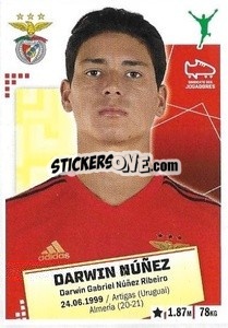 Sticker Darwin Nunez - Futebol 2020-2021 n. 52 - Panini