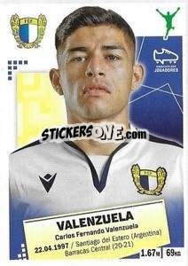 Cromo Valenzuela - Futebol 2020-2021 - Panini