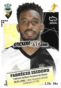 Sticker Fabricio Isidoro - Futebol 2020-2021 - Panini