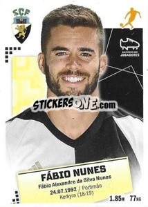 Sticker Fabio Nunes - Futebol 2020-2021 n. 122 - Panini