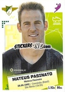 Cromo Matheus Pasinato - Futebol 2020-2021 - Panini