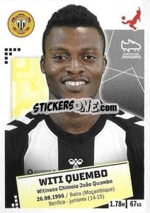 Figurina Witi Quembo - Futebol 2020-2021 - Panini