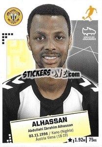 Sticker Alhassan - Futebol 2020-2021 n. 190 - Panini