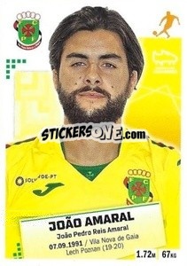 Cromo Joao Amaral - Futebol 2020-2021 - Panini