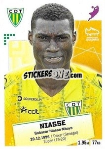Sticker Niasse - Futebol 2020-2021 n. 307 - Panini