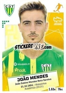 Figurina Joao Mendes - Futebol 2020-2021 - Panini