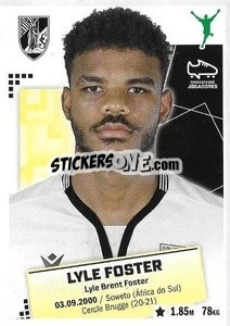 Figurina Lyle Foster - Futebol 2020-2021 n. 340 - Panini