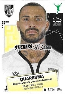 Sticker Quaresma - Futebol 2020-2021 n. 342 - Panini