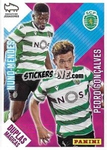 Sticker Nuno Mendes / Pedro Goncalves - Futebol 2020-2021 n. 352 - Panini