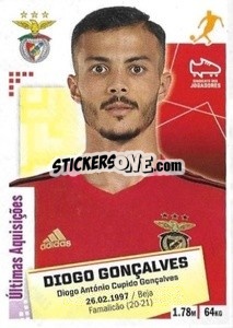 Cromo Diogo Goncalves - Futebol 2020-2021 - Panini