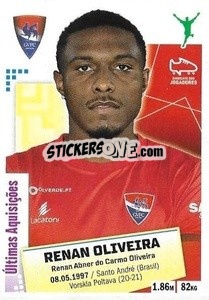 Sticker Renan Oliveira - Futebol 2020-2021 n. 396 - Panini