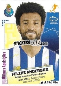 Sticker Felipe Anderson - Futebol 2020-2021 - Panini