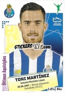 Sticker Toni Martinez - Futebol 2020-2021 - Panini