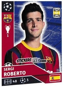 Sticker Sergi Roberto - UEFA Champions League 2020-2021 - Topps
