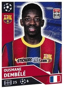 Sticker Ousmane Dembélé - UEFA Champions League 2020-2021 - Topps
