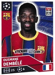 Sticker Ousmane Dembélé - UEFA Champions League 2020-2021 n. BAR14 - Topps