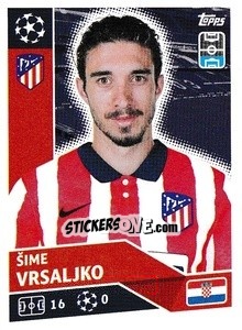 Sticker Šime Vrsaljko - UEFA Champions League 2020-2021 - Topps