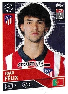 Sticker João Félix - UEFA Champions League 2020-2021 - Topps