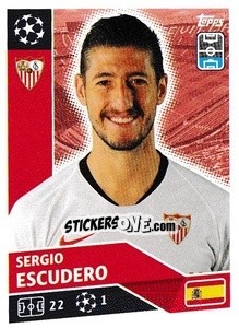 Sticker Sergio Escudero - UEFA Champions League 2020-2021 - Topps