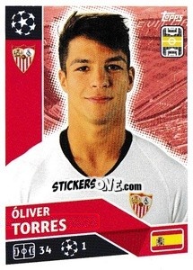 Sticker Óliver Torres - UEFA Champions League 2020-2021 n. SEV14 - Topps