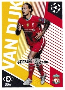 Sticker Virgil van Dijk (One to Watch) - UEFA Champions League 2020-2021 - Topps