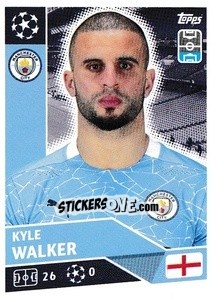 Sticker Kyle Walker - UEFA Champions League 2020-2021 - Topps