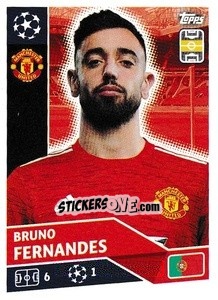 Sticker Bruno Fernandes - UEFA Champions League 2020-2021 - Topps